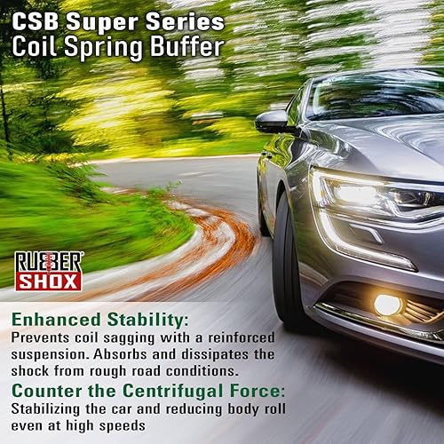 Miniatura 10 de EE. UU. RubberShox - Kit universal de amortiguador de resorte helicoidal y suspensión automotriz de la serie DuraTPE para mejorar el rendimiento y