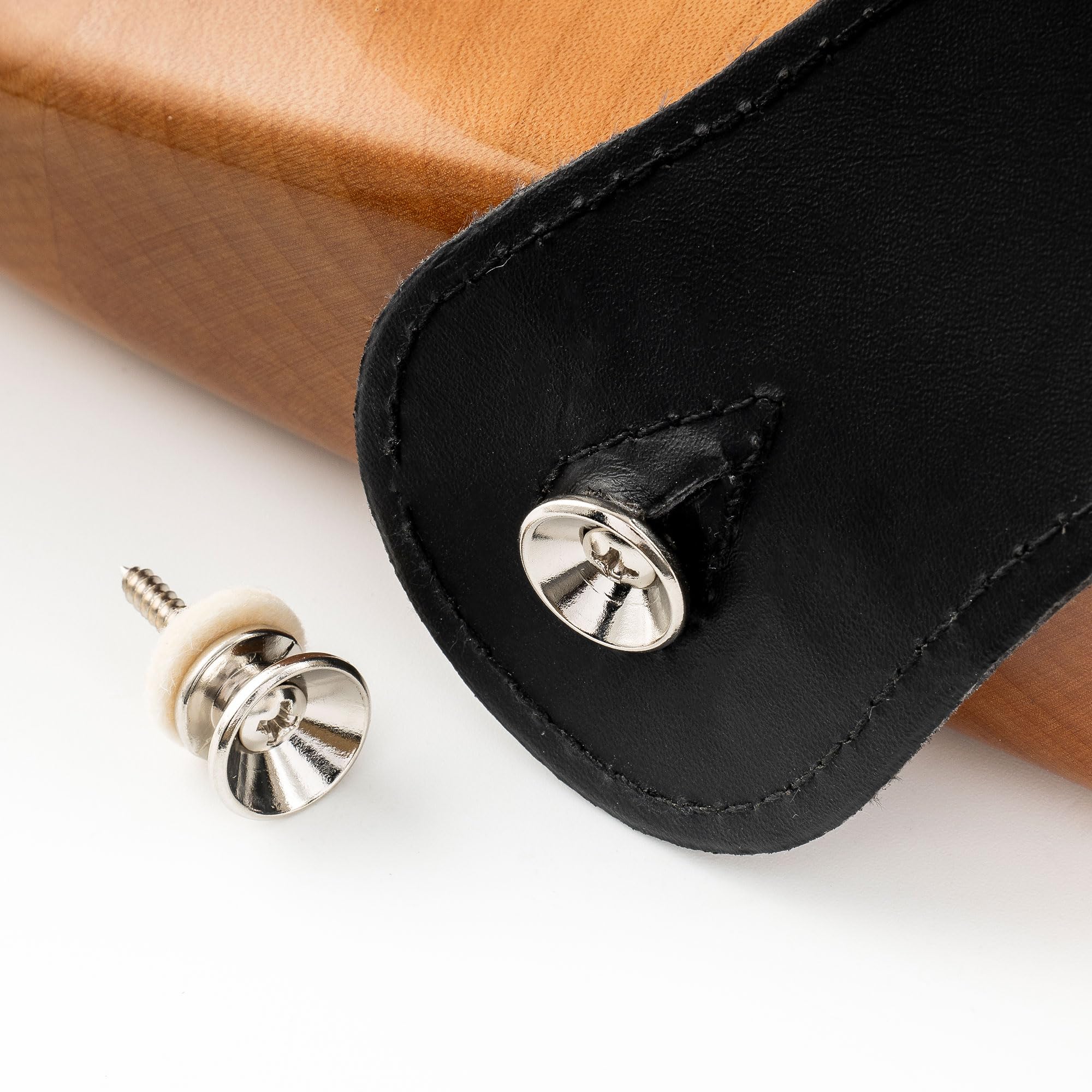 Musiclily Pro Attacchi Tracolla Dorati Per Chitarra Stile Fender - Set Di 2 Pezzi - Foto 7