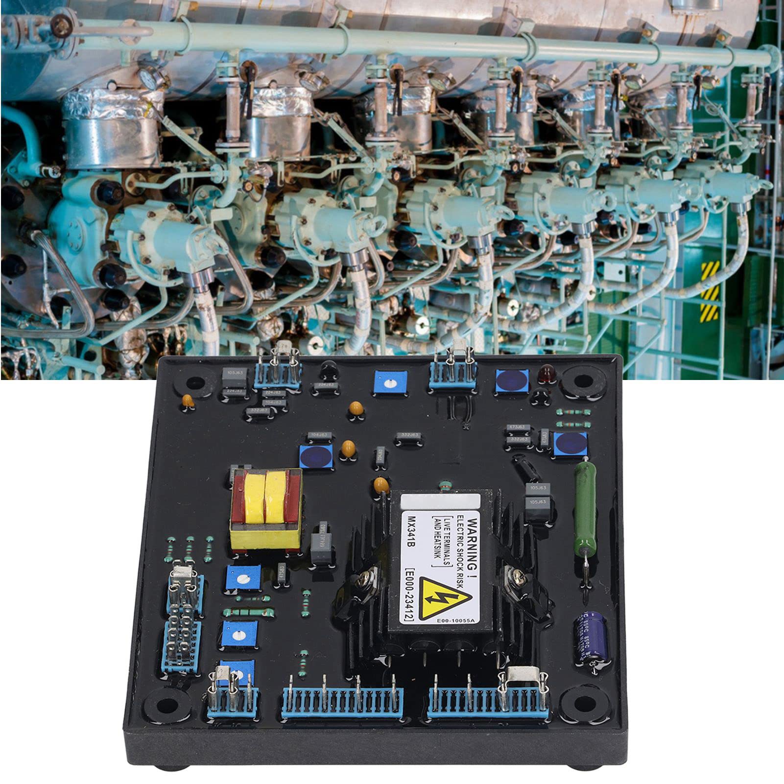 Automatischer Spannungsregler ABS AVR-Board MX341B 2-Phasen-Generator-Spannungsreglermodul AC170 Bis 220 V 3 A Pro Phase Zur Generatorsteuerung und Reparatur