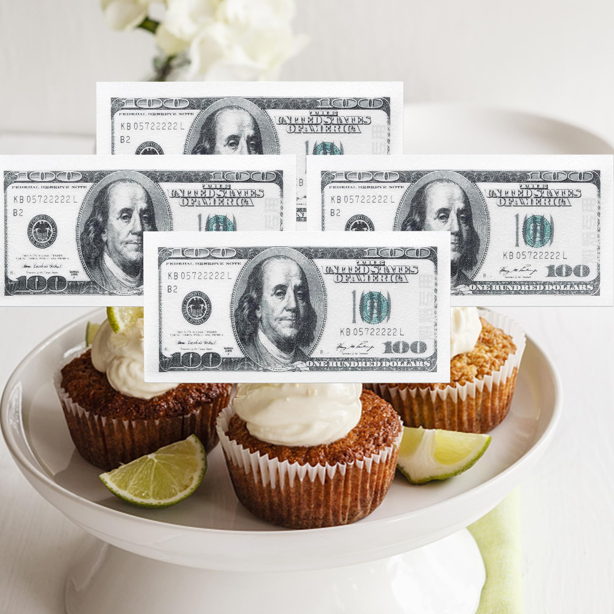 Dollar Happy Birthday Cake Topper – Geldmotiv Tortenaufsatz, Wiederverwendbar, Für Geburtstagsfeiern
