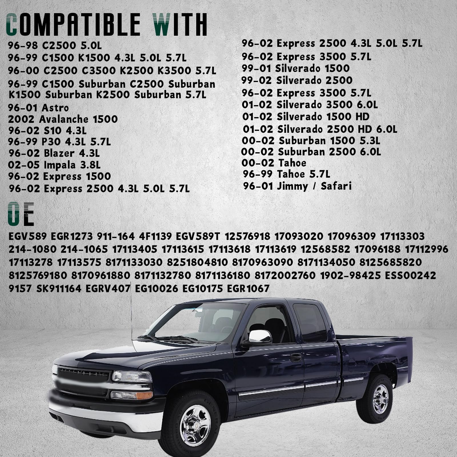 JDMON Compatible With EGR Exhaust Gas Recirculation Valve Chevrolet - View #7