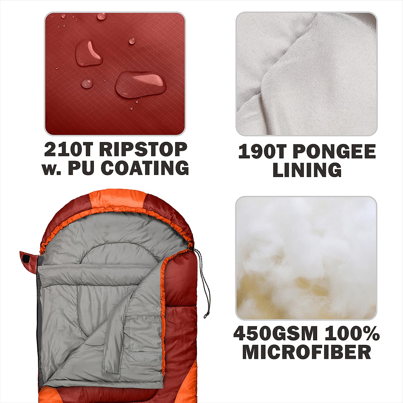 Amazon.com : 0 Degree Winter Sleeping Bags for Adults Camping