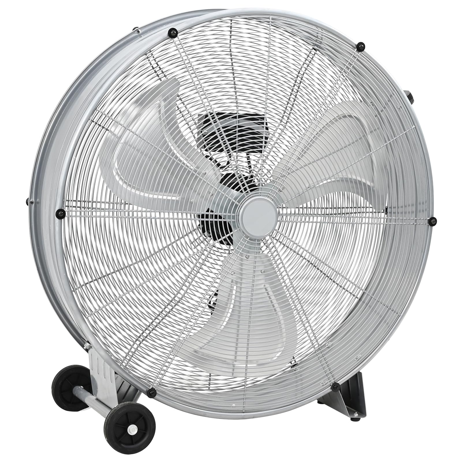 Gecheer Trommelventilator, Verstellbarer Industrieventilator 79 x 37 x 82 cm Aluminium for Wohnzimmer, Garagen, Werkstätten42001424