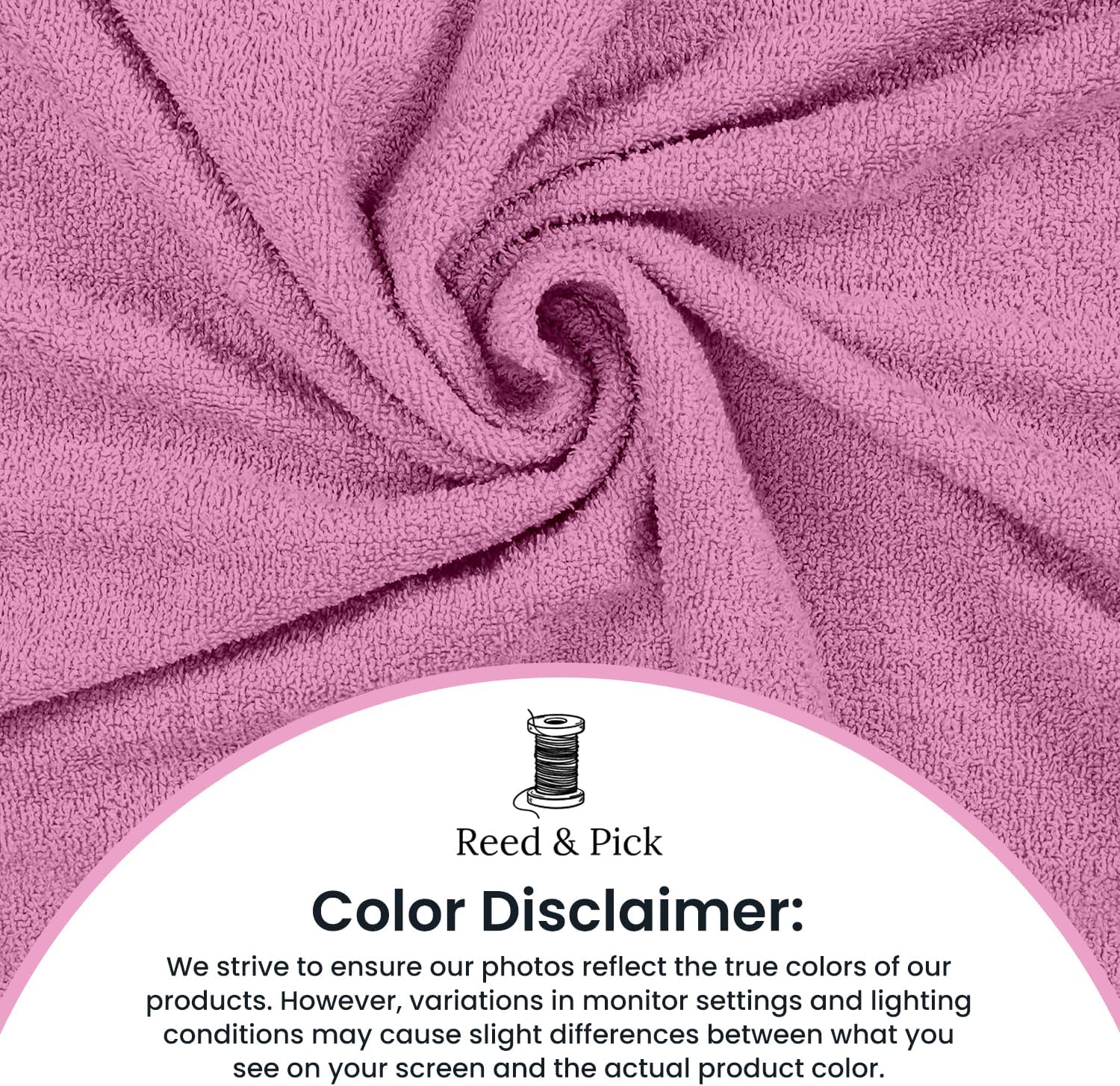 Reed&Pick Hand Towels (Pack of 24) Pink Economy Towels Salon Towels - 100% Cotton Spa Towel– 16 x 27 Inches Highly Absorbable, Facial, Gym, Hair Face Towels Bulk
