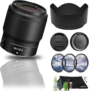 Nikon NIKKOR Z 50mm f/1.8 Sフィルター3点セット Nikon Nikkor Z 50 Mm F/1.8 S Camera Lens (20083)- Black : Amazon