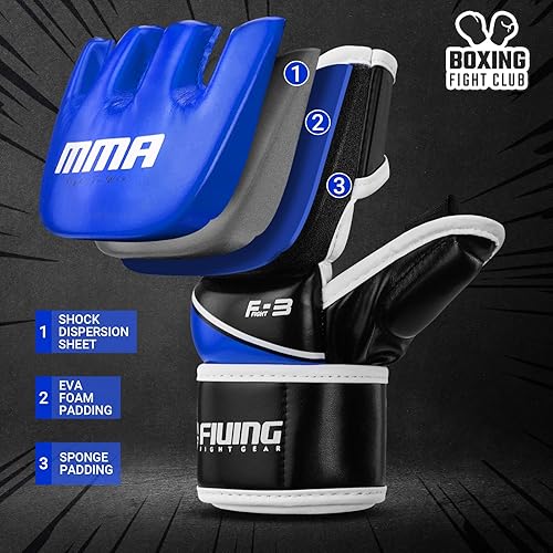 Miniatura 2 de Guantes MMA para hombres y mujeres, guantes de boxeo para saco de boxeo, sparring, entrenamiento, muay thai, artes marciales, guantes de medio