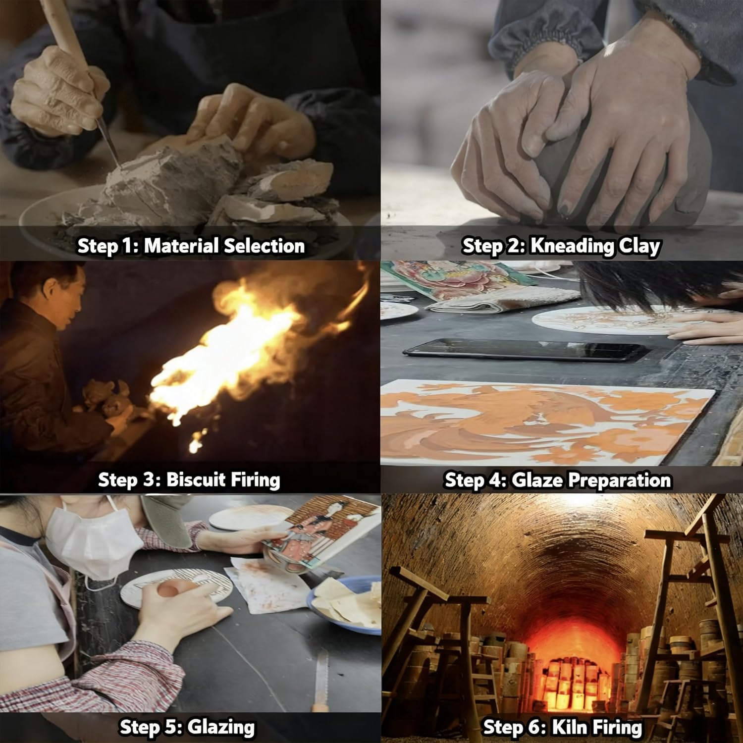 Kunibaka Ceramic Art Decorative Tiles, Handmade 3D Embossed Relief Wall Art, Home Decor Accent for Wall & Tabletop, Unique Gift for Mom Daughter Anniversary Birthday（7.8″x11.8″）