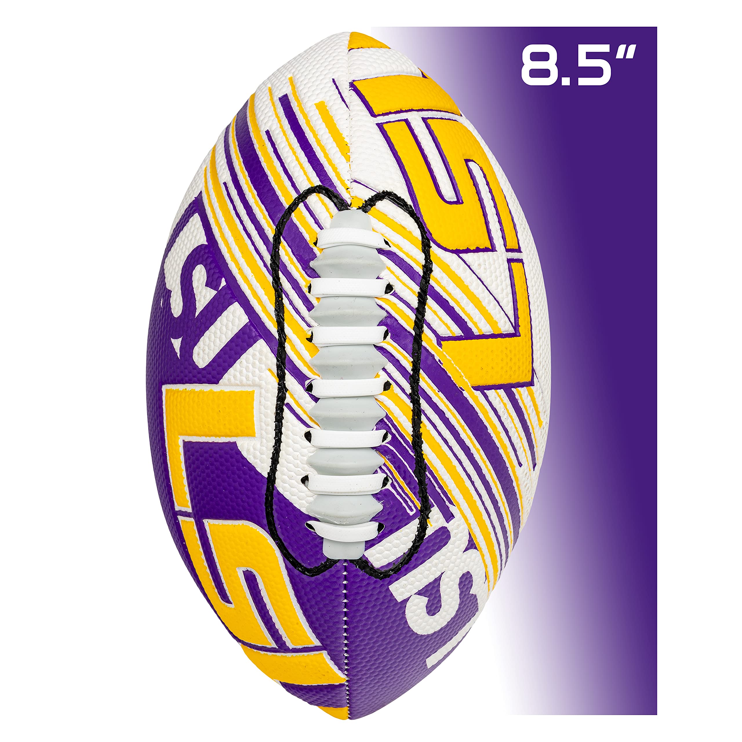 Franklin Sports LSU Tigers Football – Youth Mini Football – 8,5 Zoll – Space Easy Grip Textur – perfekt für Kinder!