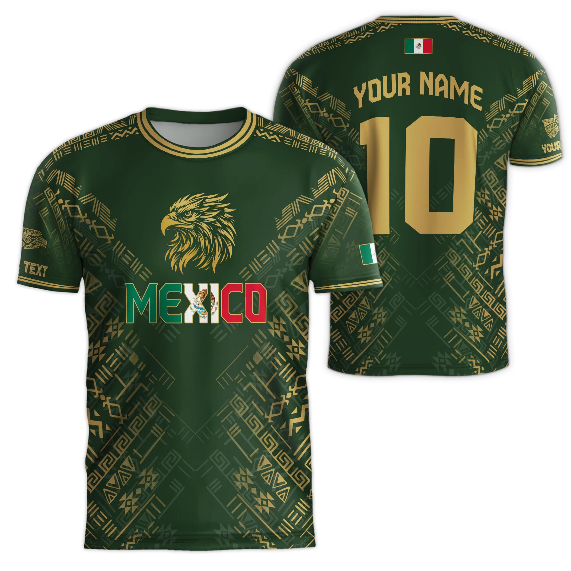 Custom Name Mexico Soccer Jersey, Personalized Mexican Jersey Soccer 2024, Customized Mexico Soccer Jersey for Men 1