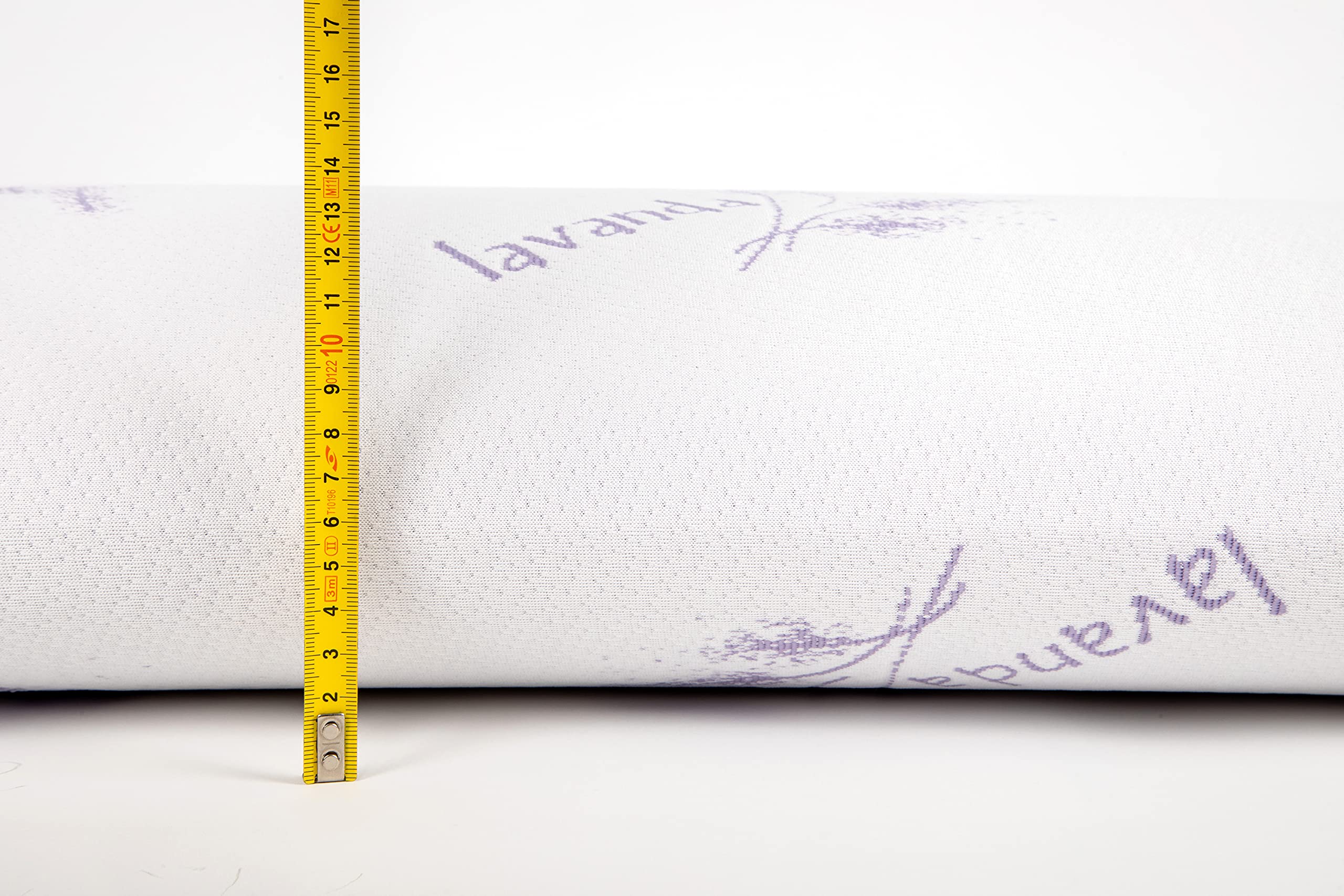 SEASONS - Almohada Viscoelástica 70 cm, con Esencia de Lavanda, Antiácaros y Antibacterias, Relajante, Funda Exterior con Cremallera, Tratamiento con Limpieza de Ozono, Fabricado en España