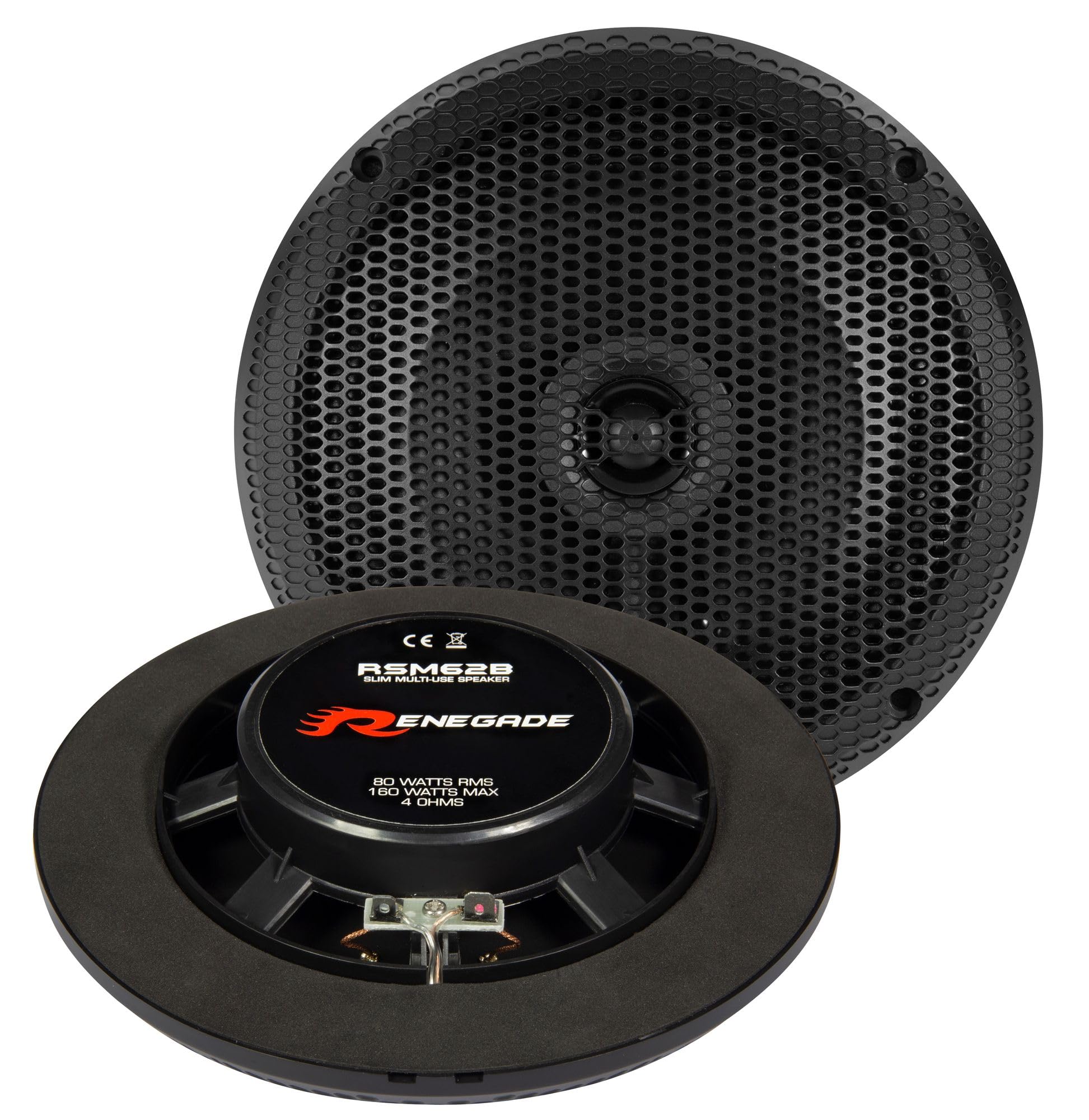 Renegade RSM62B 2-Wege Einbau-Lautsprecher 200W Inhalt: 1St.
