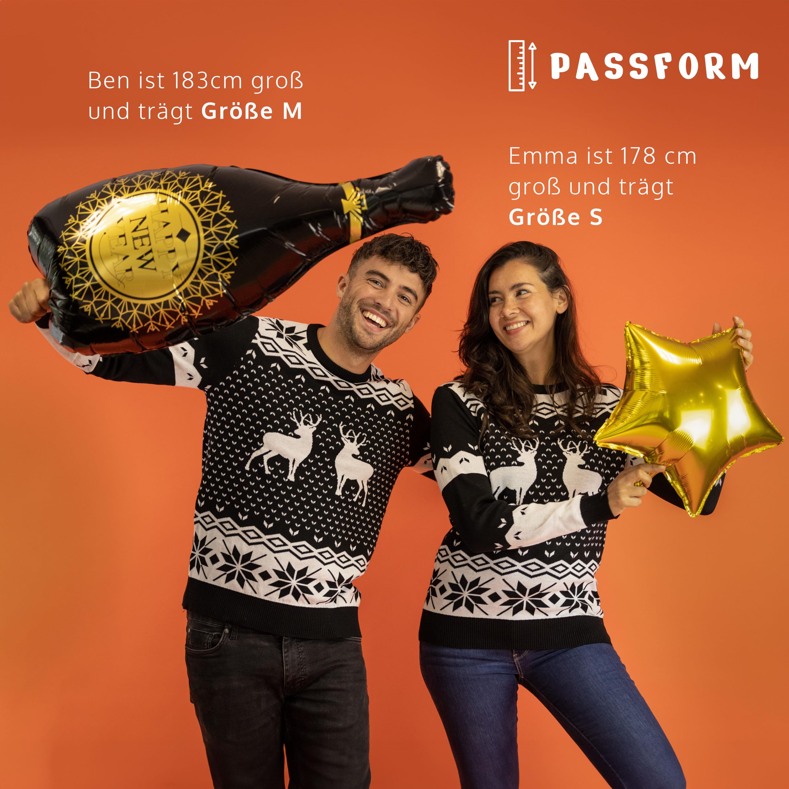 JAP Christmas - Lustiger Hässlicher Weihnachtspullover für Damen und Herren - Weihnachtspulli - Ugly Christmas Sweater - Klassieker