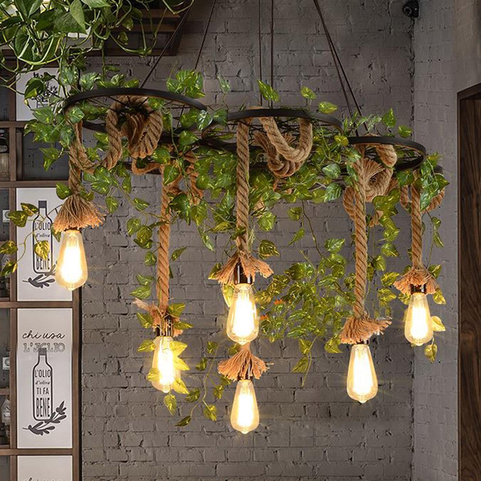 Cavo Elettrico Corda Di Canapa 10m - 2 Core 0,75mm² Per Lampadari Vintage E Luci Sospese - Foto 11