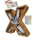 Sulevalt Personalized Piggy Bank for Boys & Girls - Large 9.1 Inch with DIY Laser Stickers, Savings Piggy Bank for Kids & Toddlers - Unique Gift