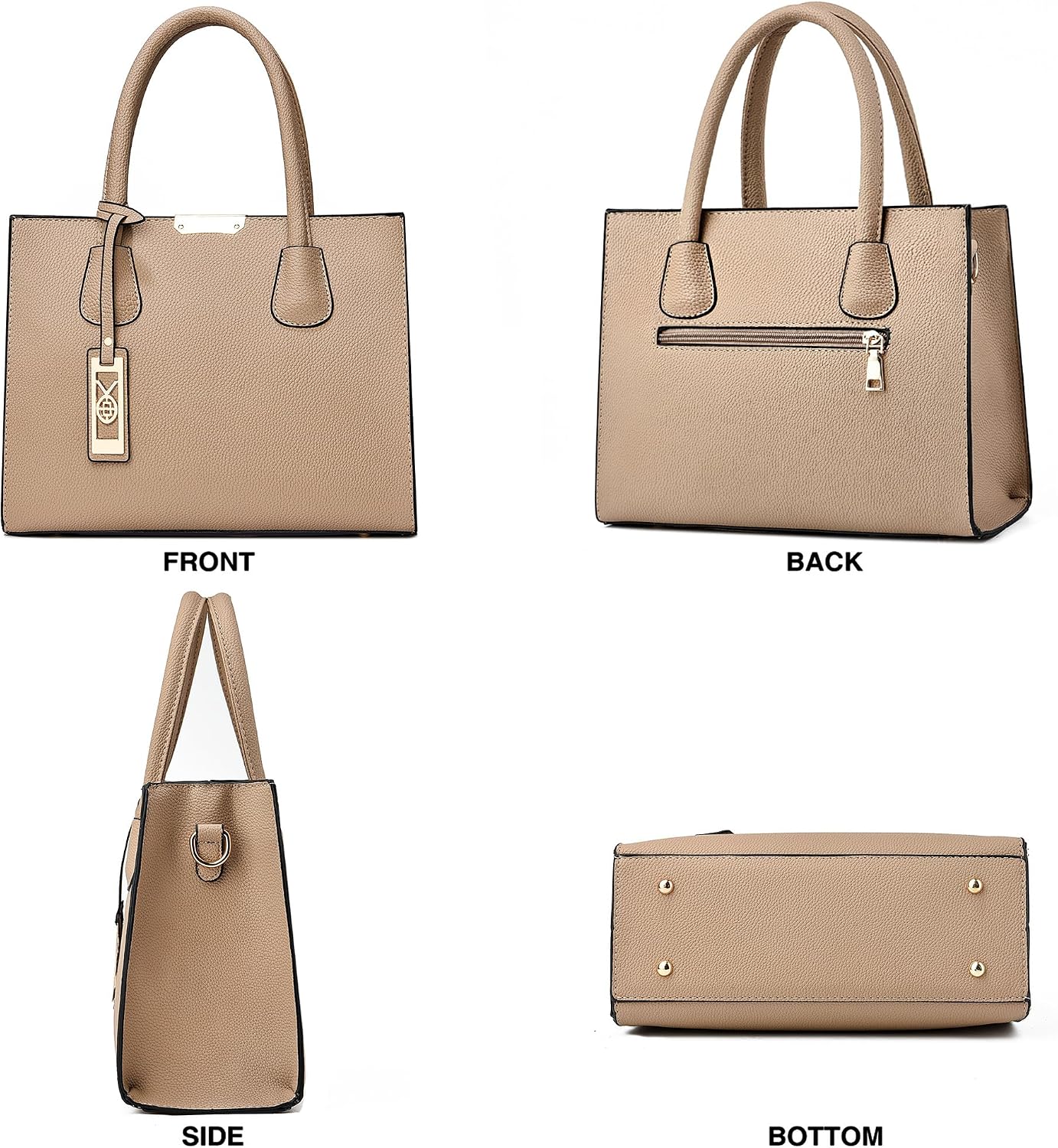 CHICAROUSAL Crossbody Purses and Handbags for Women PU Leather Tote Shoulder Bags Top Handle Satchel