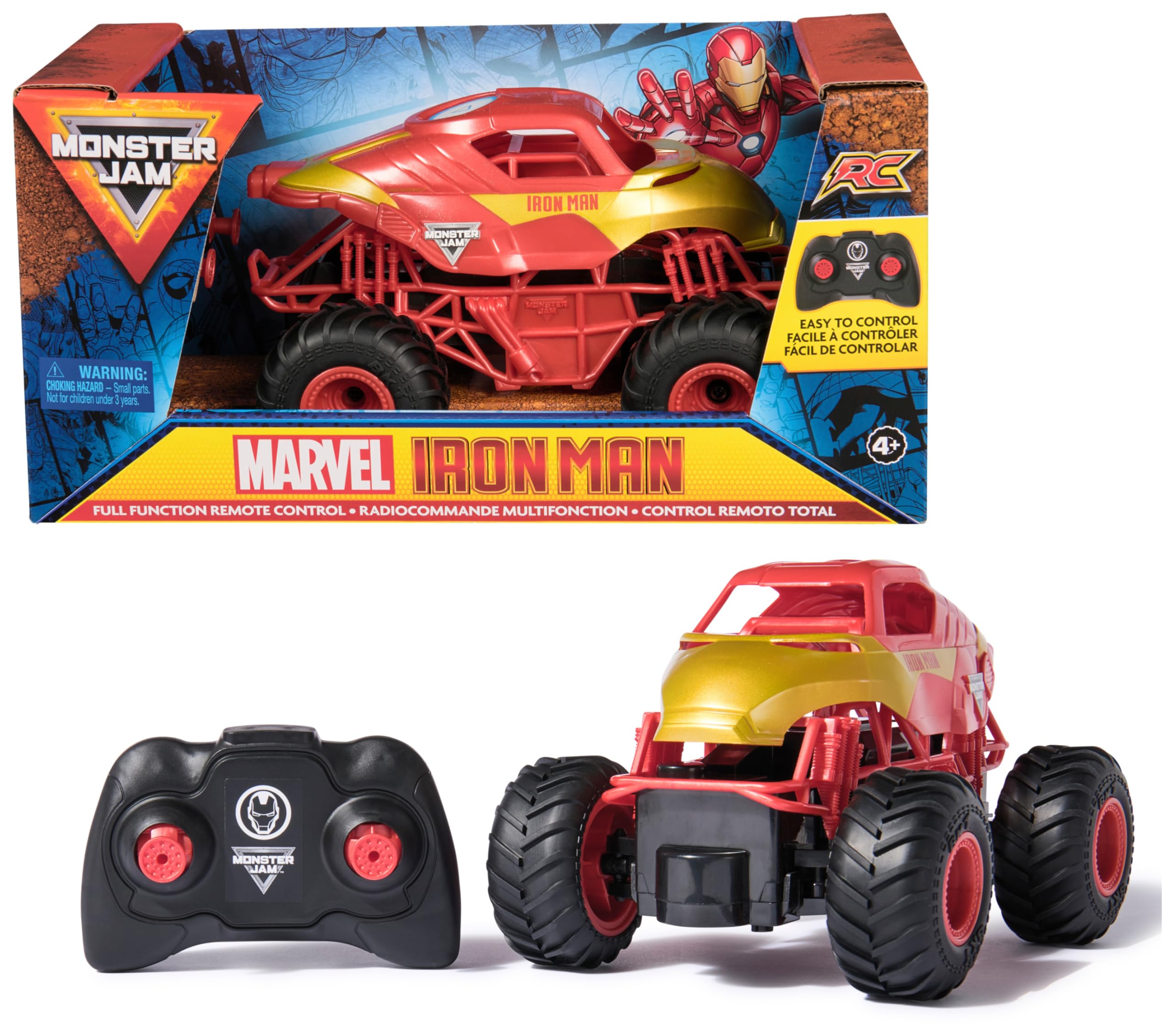 Monster Jam Marvel Iron Man RC – ferngesteuerter Monster Truck im Iron Man-Design (1:24)