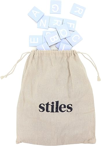 Miniatura 13 de Stiles Juego de letreros de tablero de letras de 23 x 17 pulgadas, tablero de mensajes de madera con 122 azulejos y números de letras, tablero