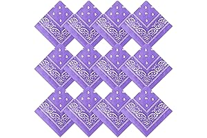 12 Pack of Purple Bandanas: A Versatile Accessory