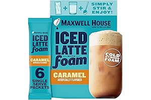 Starbucks Caramel Iced Latte Single Serve Instant Coffee Beverage Mix
