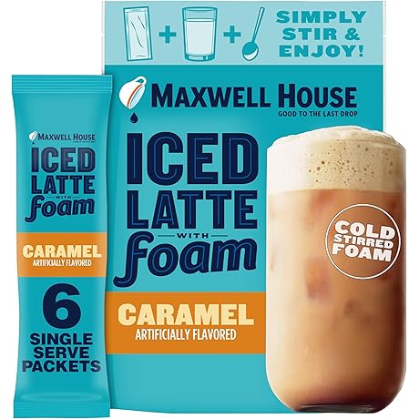 Starbucks Caramel Iced Latte Single Serve Instant Coffee Beverage Mix