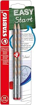 Handwriting Pencil - STABILO EASYgraph HB Right Handed Petrol Blister