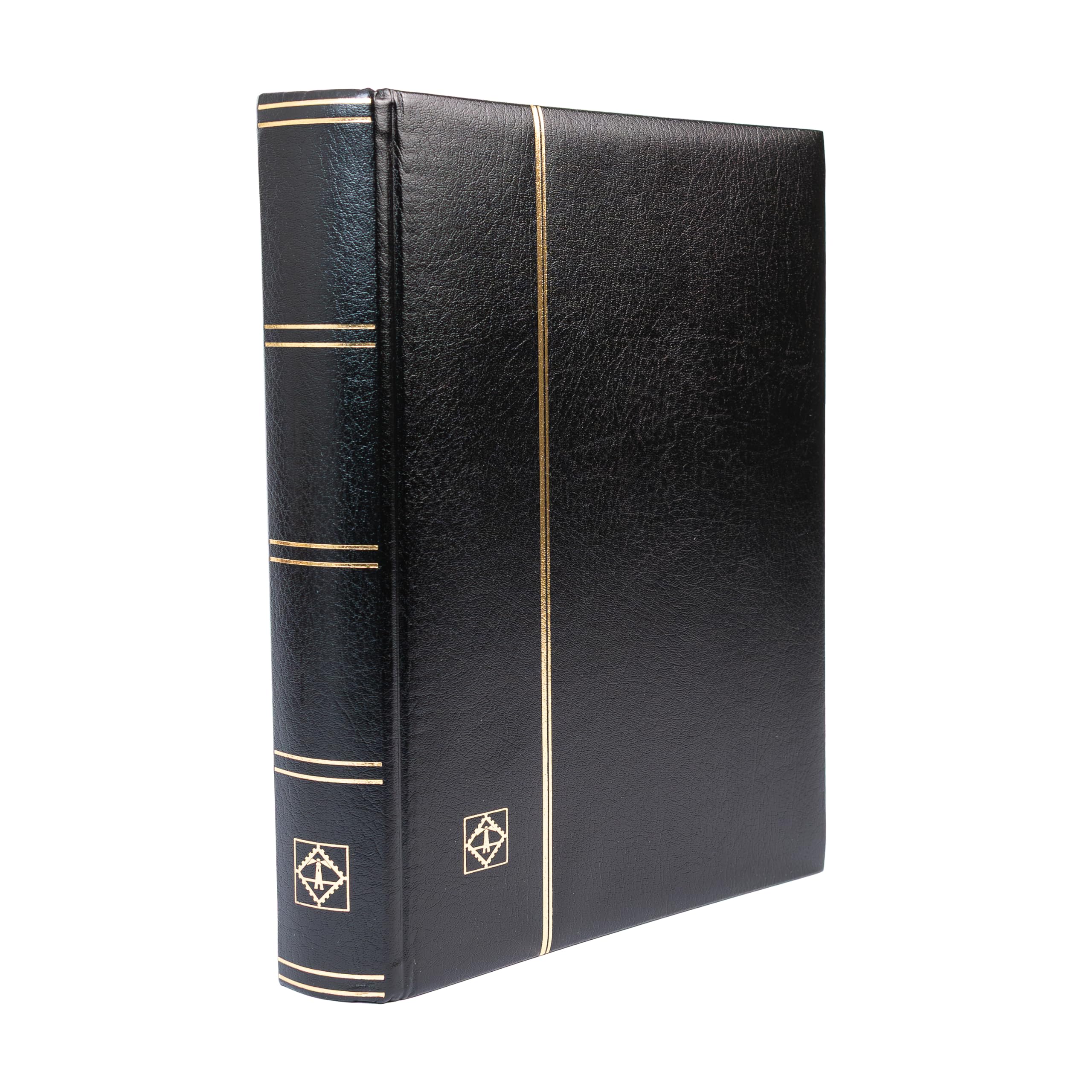Leuchtturm1917 Stockbook A4, 64 pagine nere, copertina imbottita in pelle* nero