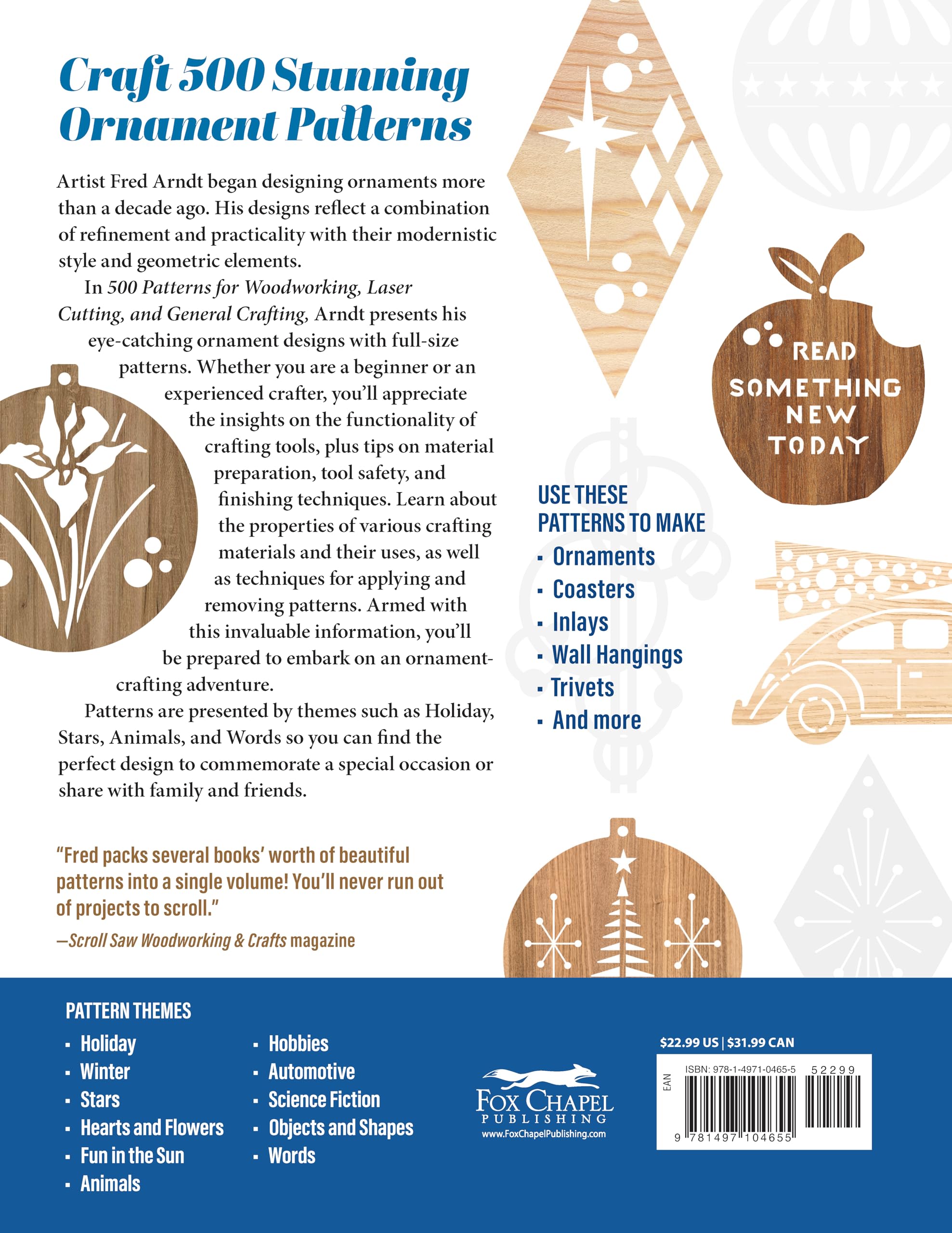 500 Scroll Saw Ornament Patterns: Easy, Full-size Plans