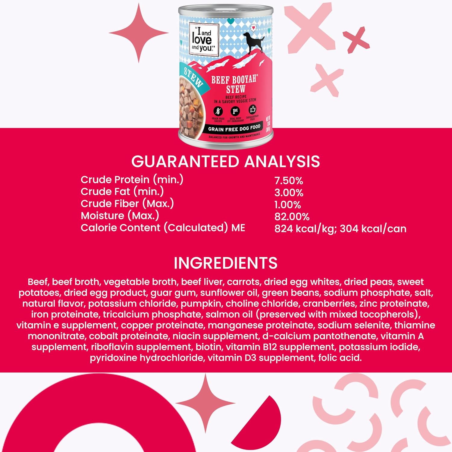 I and Love and You Beef Stew Dog Food, 13 oz - Image 4