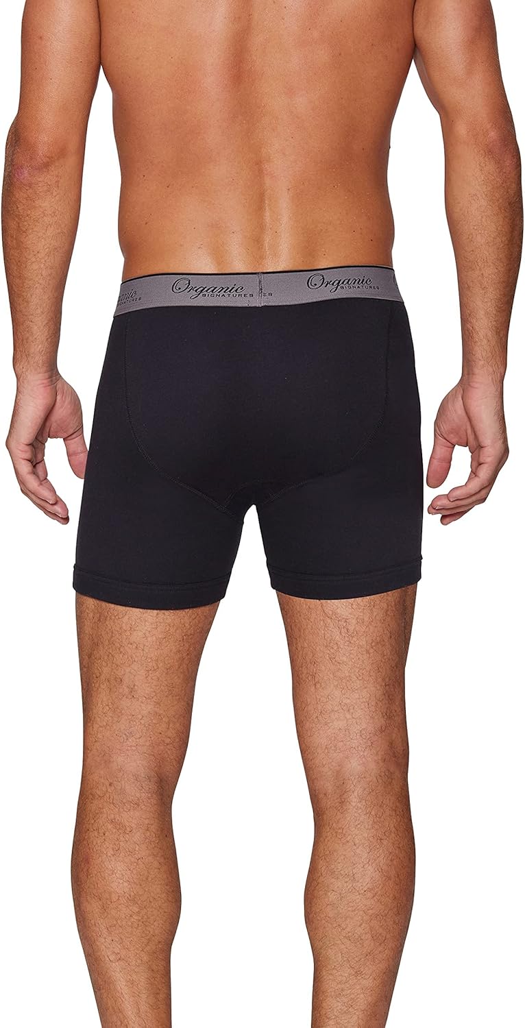 Organic Signatures 3-pack Soft Comfortable Mens 100% Organic Cotton Boxer Briefs - Image 4