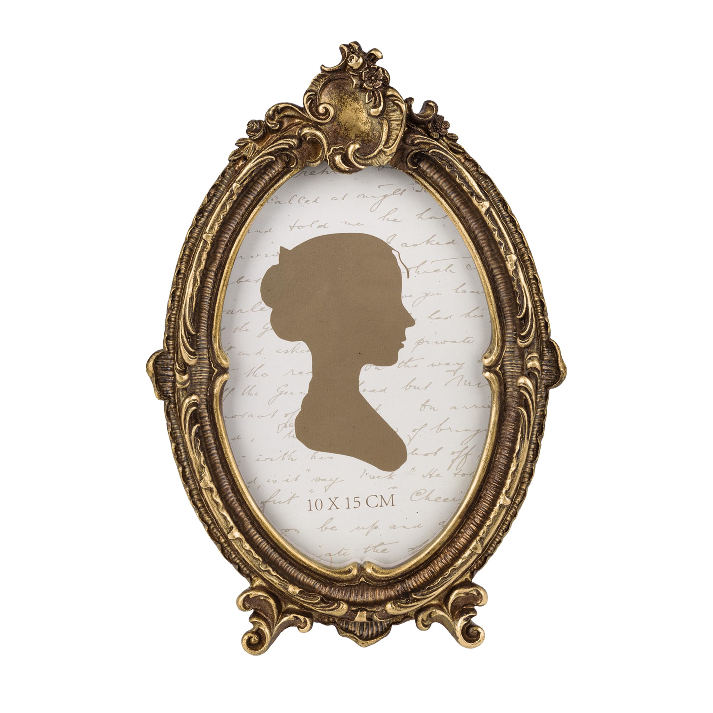 Cadre photo vintage ovale pour une décoration murale de salon