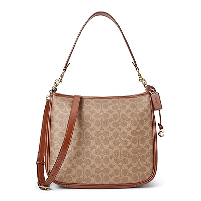 COACH Coated Canvas Signature Cary Shoulder Bag Women