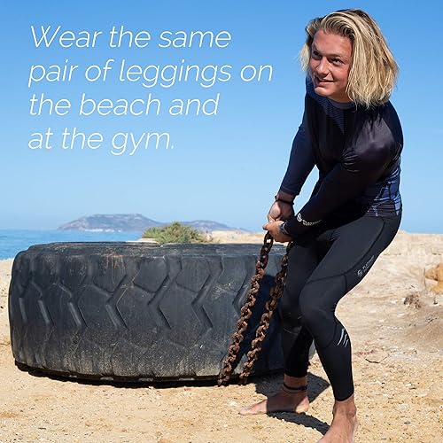 Miniatura 4 de Platinum Sun Pantalones de surf y natación UPF 50+ para hombre, leggings de entrenamiento con protección solar