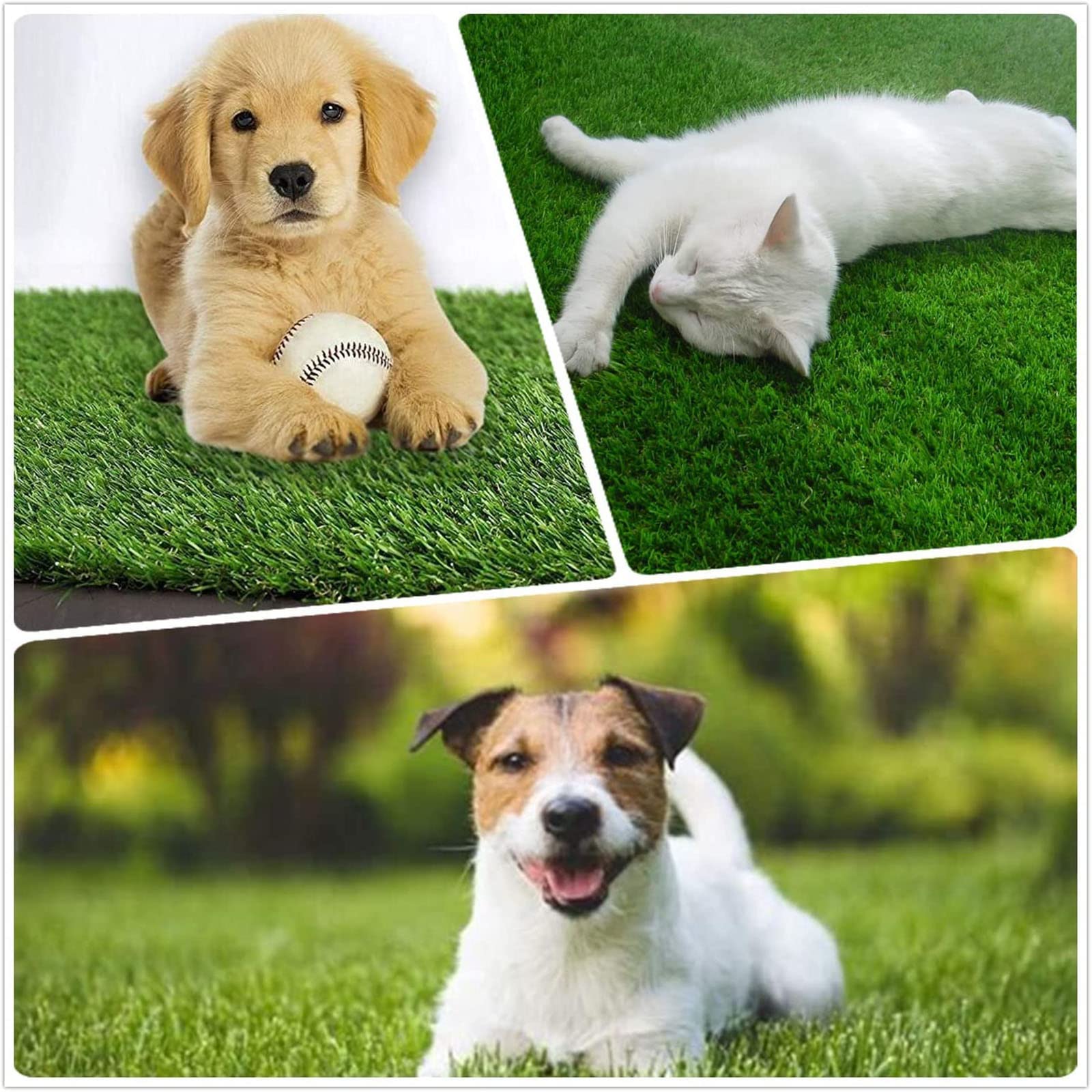 8 Quadrati Di Erba Artificiale - Muschio Verde 15x15 Cm, Per Decorazioni Giardino Fatato - Foto 5