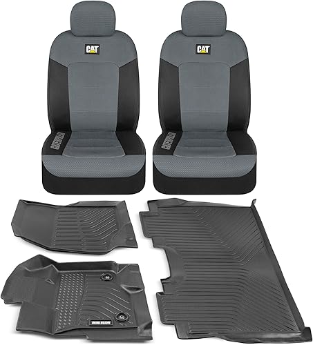 Miniatura 2 de Cat 3D MeshFlex - Alfombrillas y fundas de asiento personalizadas para Ford F-150 SuperCrew 2015-2023, 2 cojines de asiento transpirables y 3 forros
