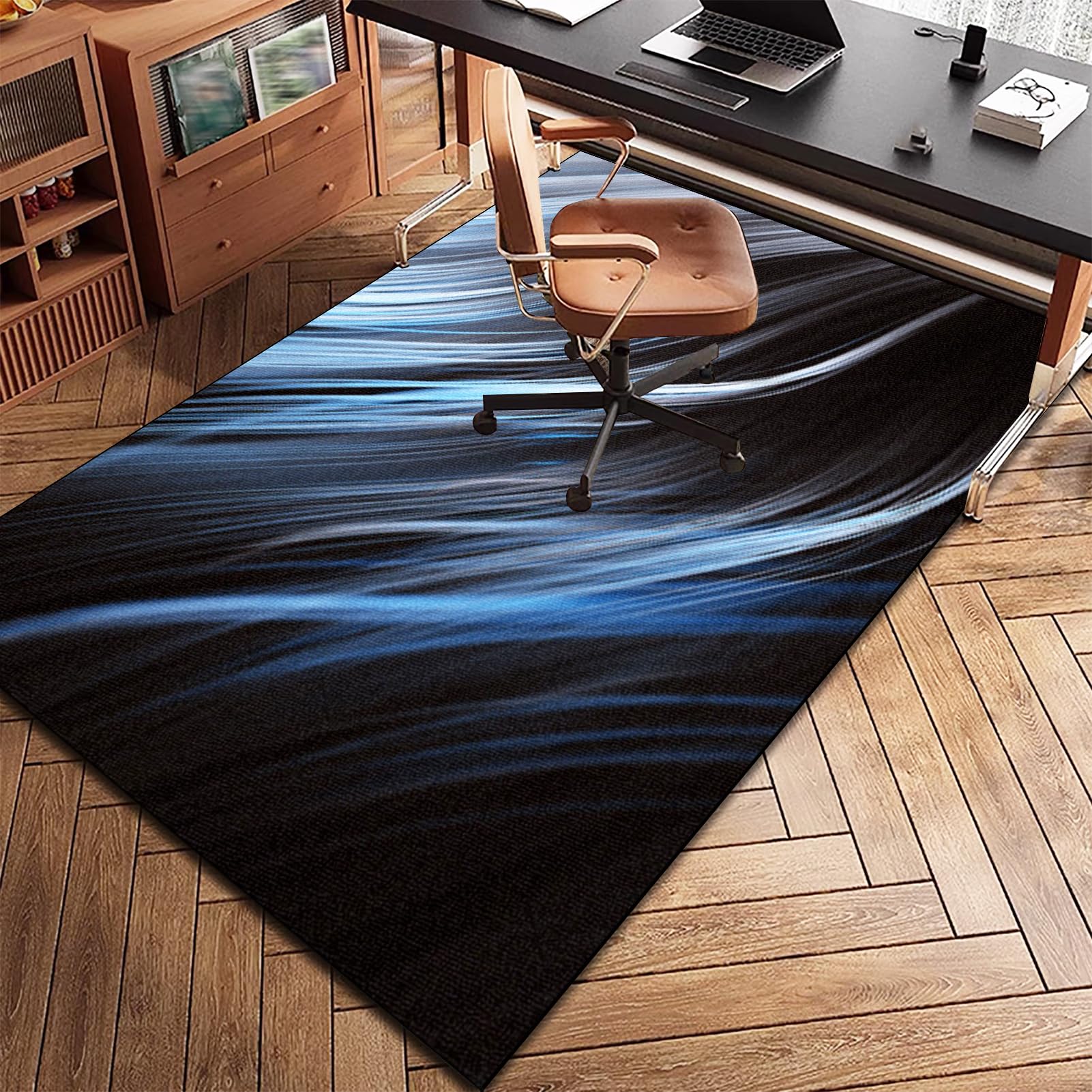 Tapis pour Chaise de Bureau Tapis Bureau Sol Protection Sol Chaise Bureau Protège Parquet Protège Sol sous Chaise Tapis Chaise Gaming Antidérapant Protection de Sols Durs 140 x 200 cm