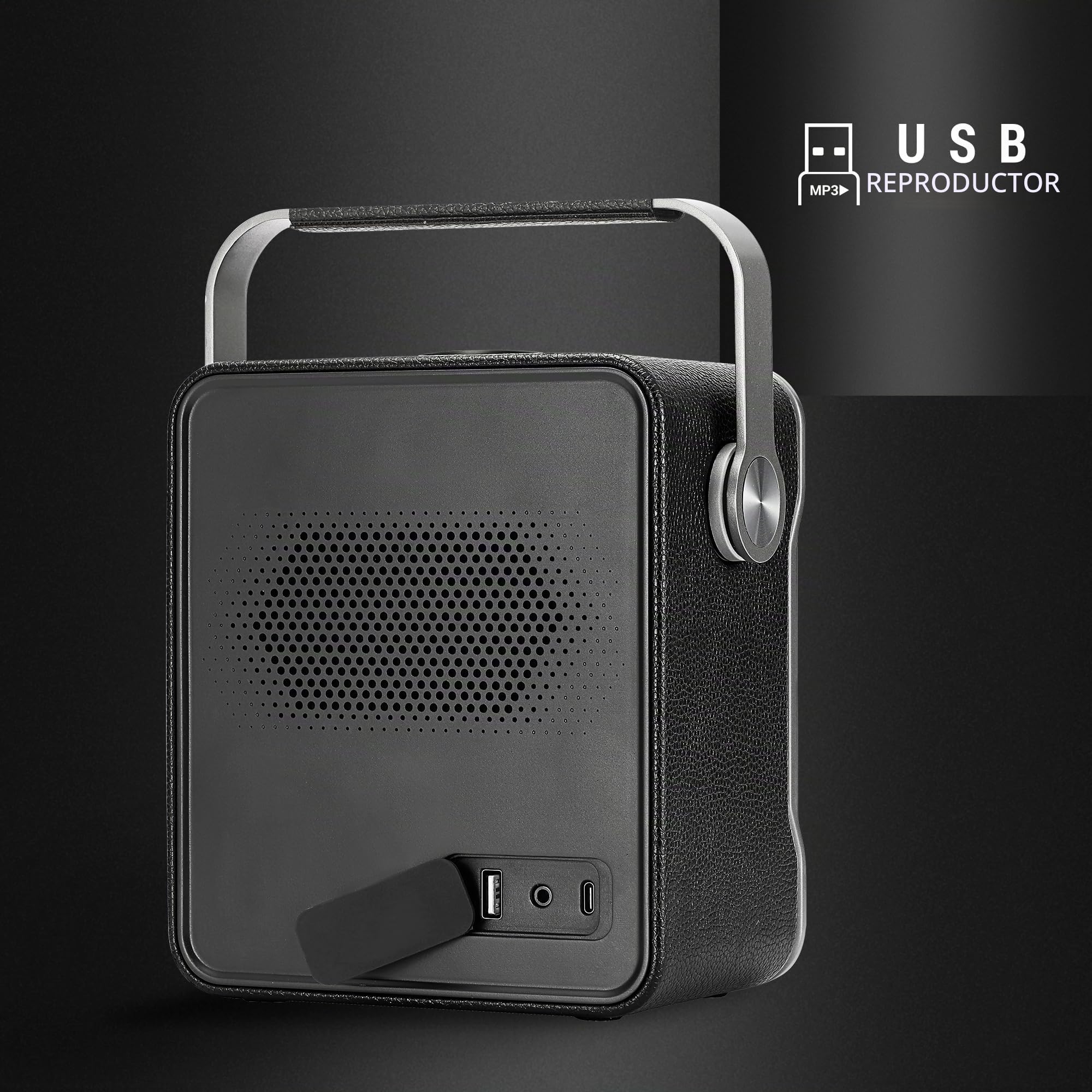 Energy Sistem Classy Essence – Altavoz Bluetooth 70W con True Wireless Stereo, Ecualizador Ajustable, Extra Bass, batería de 8h, USB, MP3, WAV, FLAC, diseño Premium en Aluminio y asa integrada