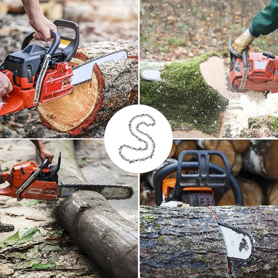 ZIGZEK 3-Pack 14 Inch Chainsaw Chain 52 Drive Links, 3/8