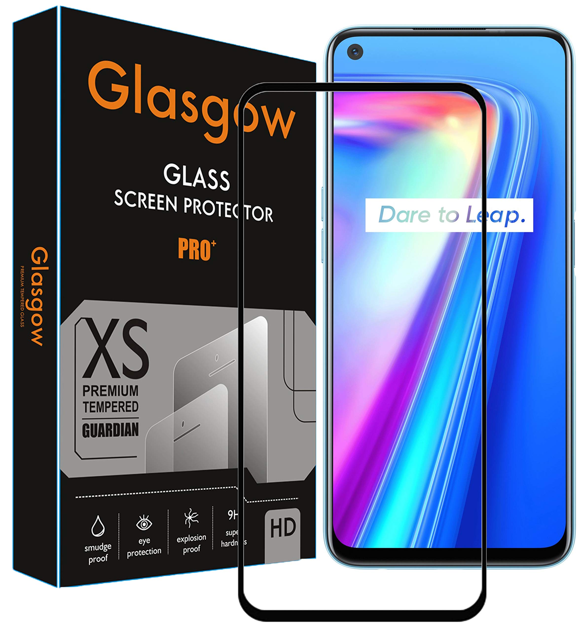 Glasgow Premium Edge to Edge Tempered Glass Screen Protector for Realme 9 5G SE (Speed Edition) [flexible] [Gorilla] Bubble Free Installation [Screatch proof] [Guard] - Black (B09VFDPDKZ) Amazon Price History, Amazon Price Tracker