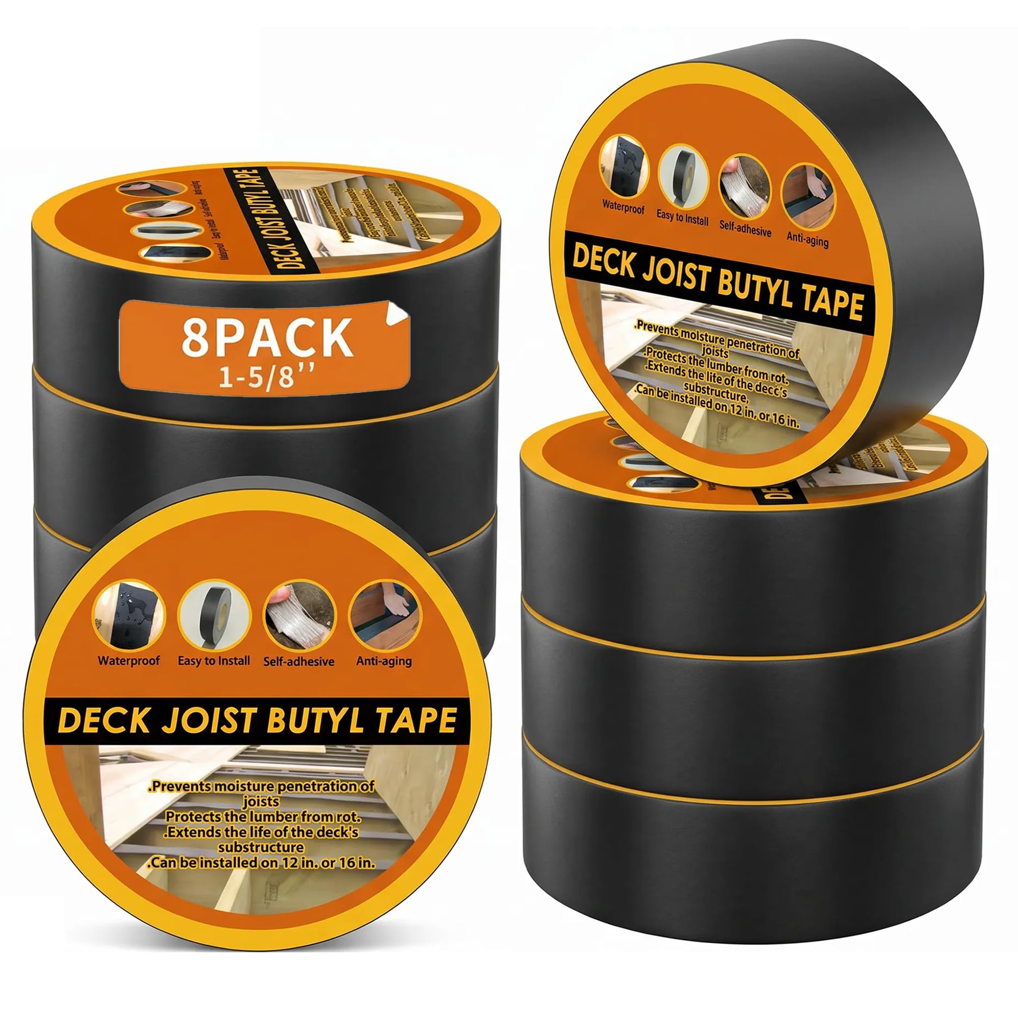 JOAPRIL Deck Joist Tape 8 Pack
