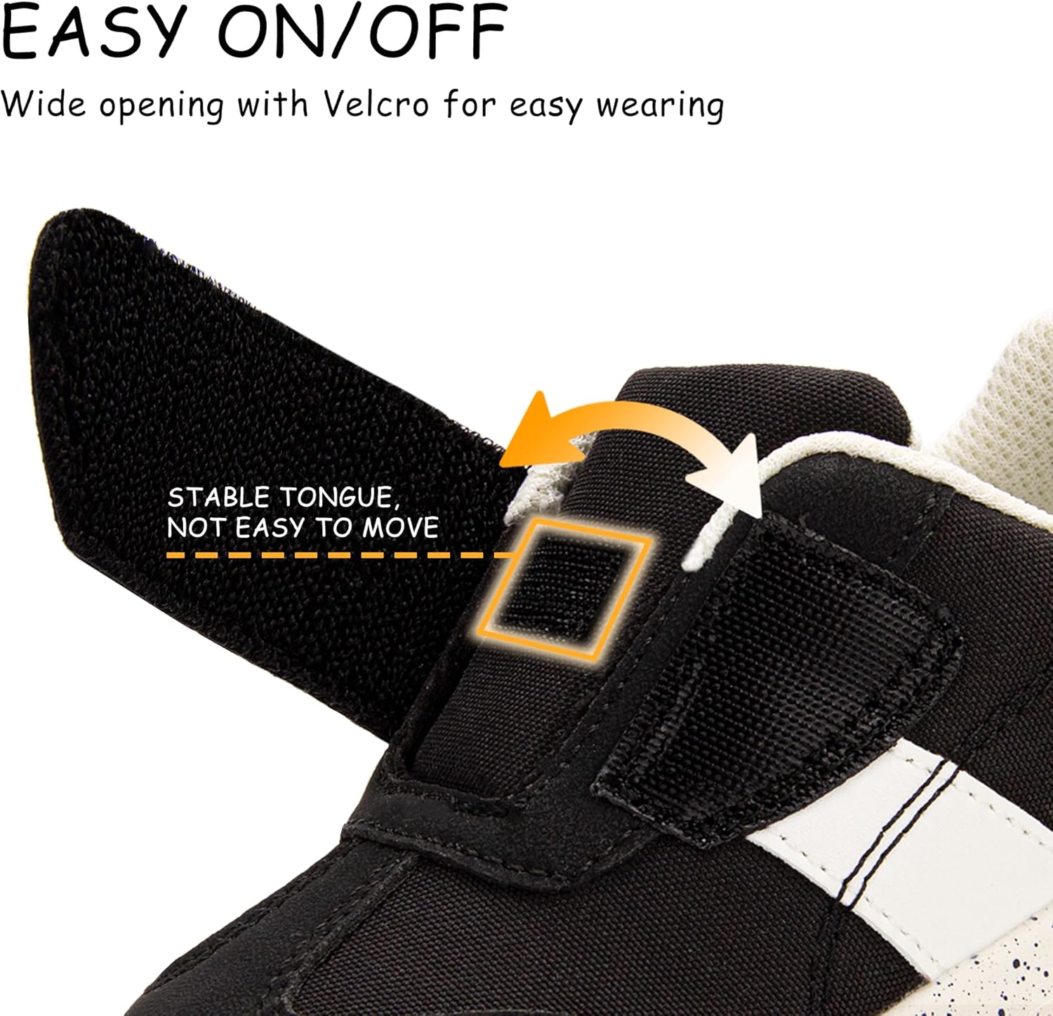 SKYWHEEL Toddler Shoes for Boys and Girls Sneakers with Wide Hook and Loop Strap Easy On and Off Anti-Slip Lightweight Durable Flexible Soft Outsole for Everyday Wear Running Walking - Image 3