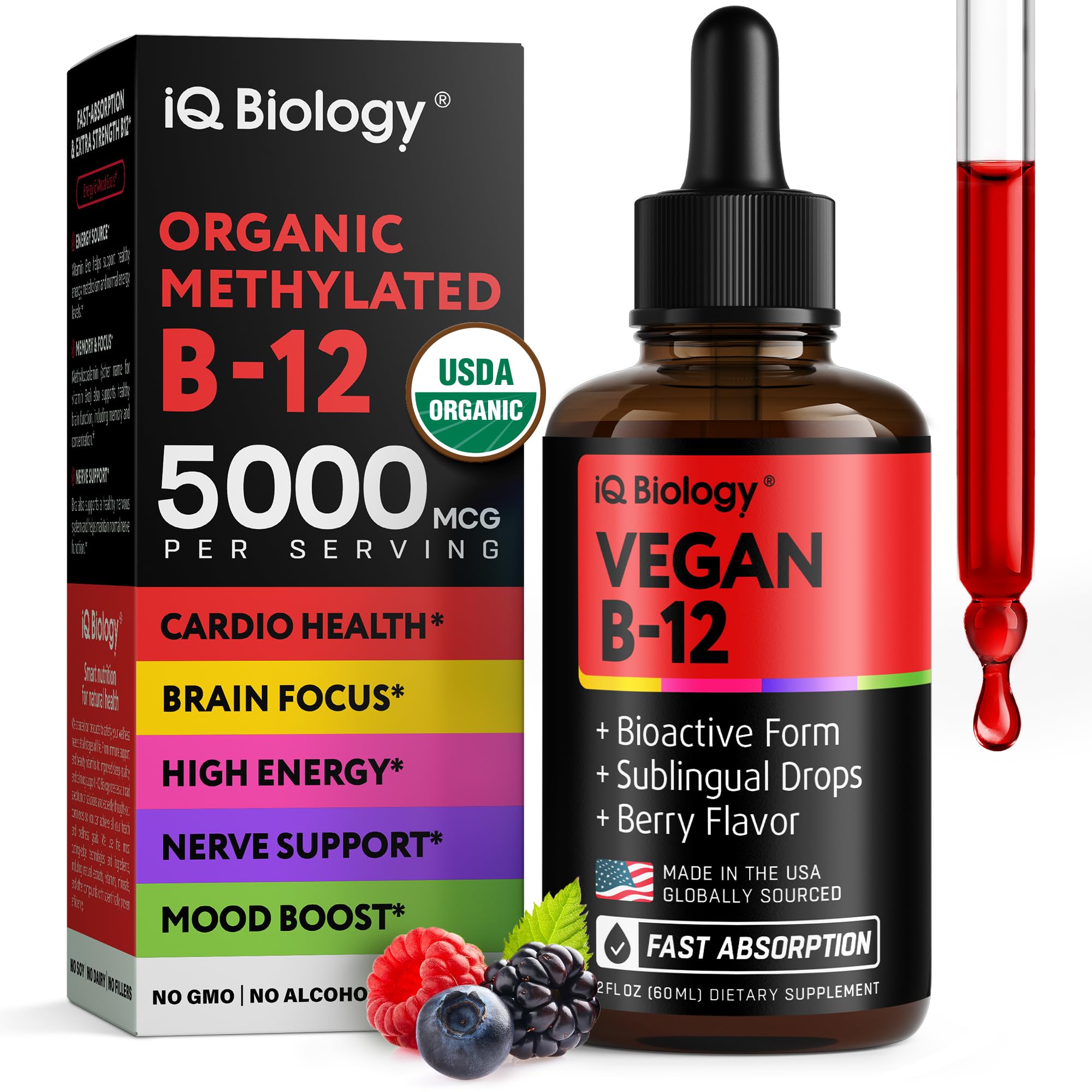IQ Biology Organic B12 Drops
