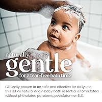 Vista 43 de Burt's Bees Champú y lavado en espuma sensible al bebé, sin fragancia, sin desgarros, probado por pediatras, 97.5% de origen natural, 8.4 onzas