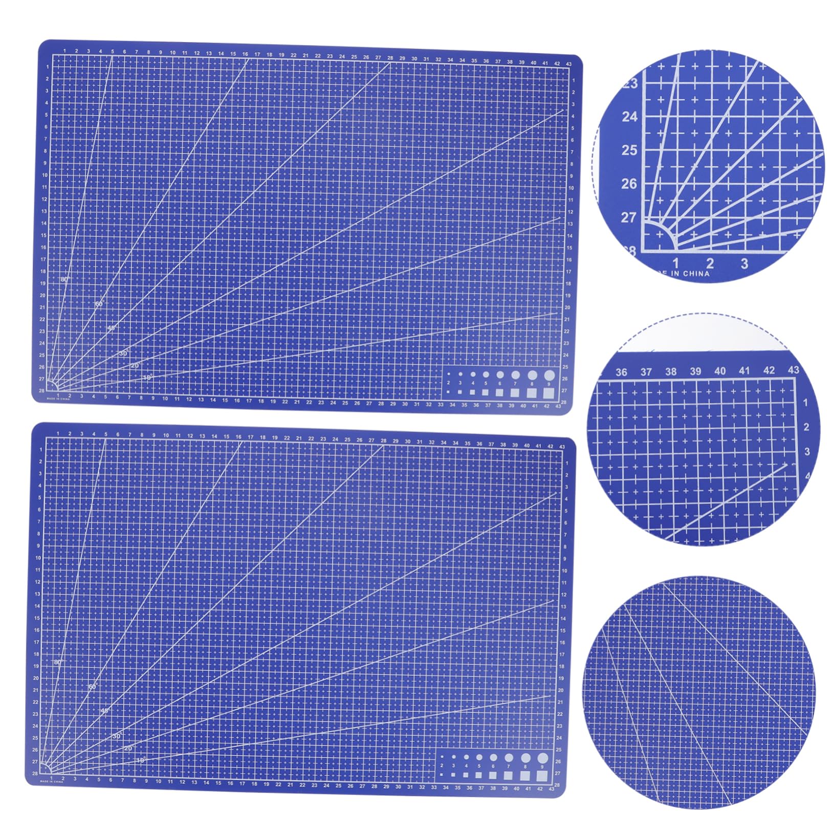 2piezas Tapetes De Corte De Pvc Duraderos Para Costura y Grabado De Tapete Autocurativo Sola Cara Para Manualidades y Proyectos De Arte
