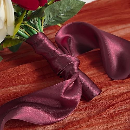 Vista 360 de MEEDEE Orange Satin Ribbon - 1.5 inch Double Faced Satin Ribbon, 50 Yards - Neon Tangerine - For Christmas, Thanksgiving, Halloween, Weddings