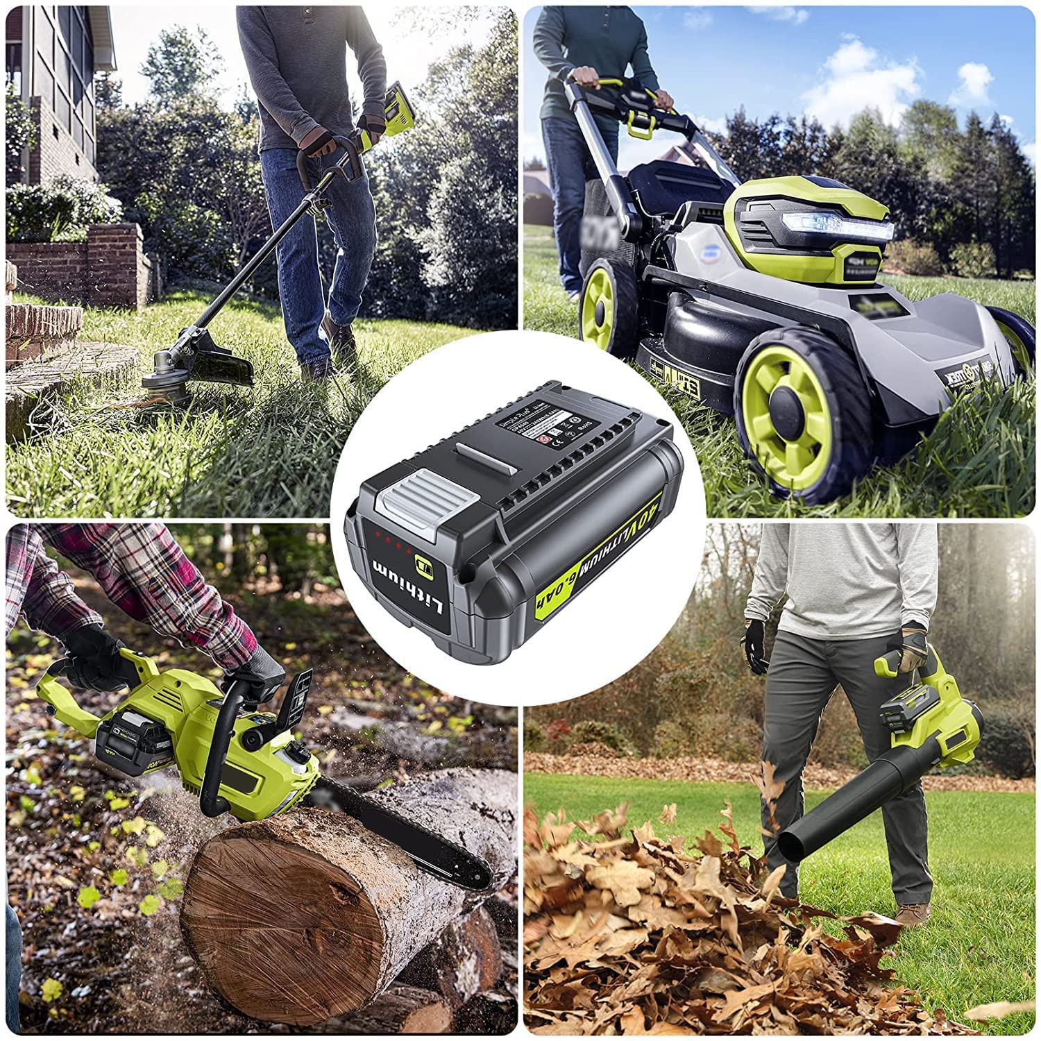 40V 6.0 Ah Lithium-Ion Battery