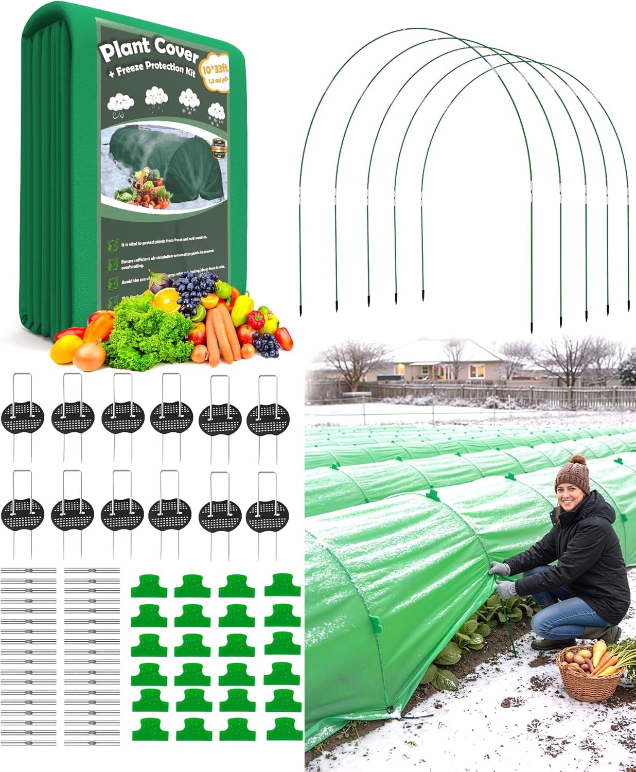 NEW Plant Covers Freeze Protection Kit