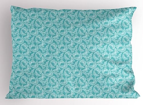 Miniatura 16 de Lunarable Synthwave - Juego de 2 fundas de almohada, estilo retro de los años 80 con estampado de palmeras y sol a rayas, similar al vaporwave,