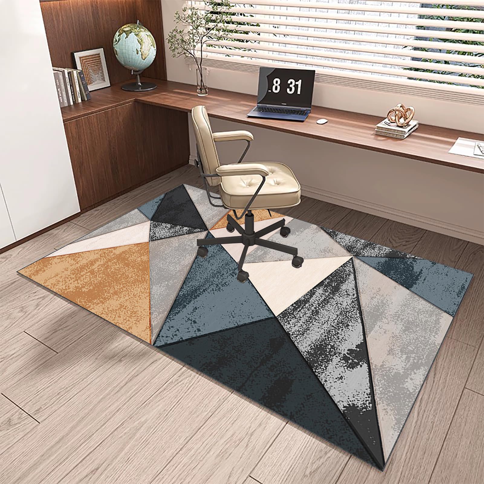 JaevKwzy Chair mat for Hard Floors Heavy Duty Office Chair Mats for Carpeted and Hardwood Floor Carpet Protector Chair Mat Floor Mats Wood/Tile Protection Mat for Office & Home 140 x 180 cm - Image 3