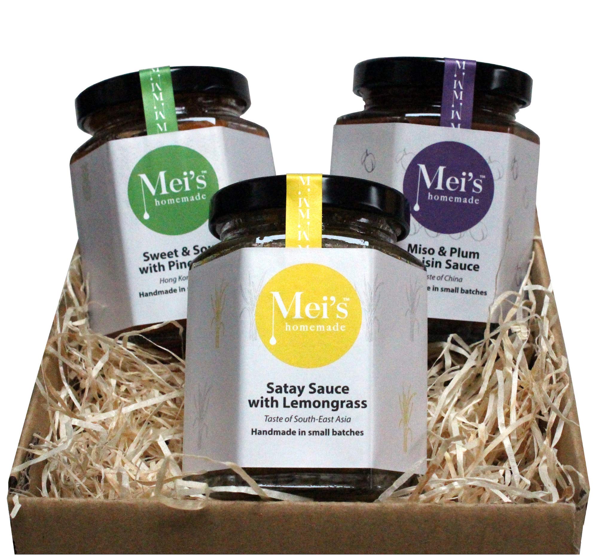 Mei's Homemade 3 Chinese Stir-fry, Dipping,Cooking sauces Gift Set Gluten Free Dairy Free
