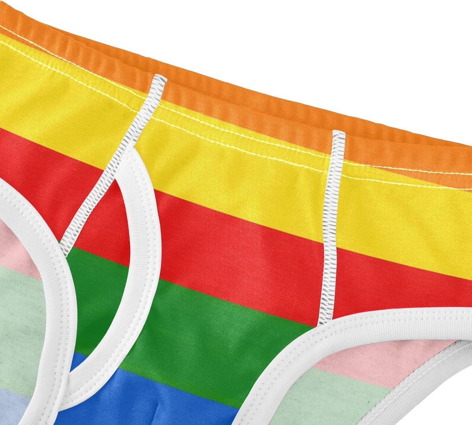 Boys' Briefs Cotton Underwear Rainbow Flag for Toddler
